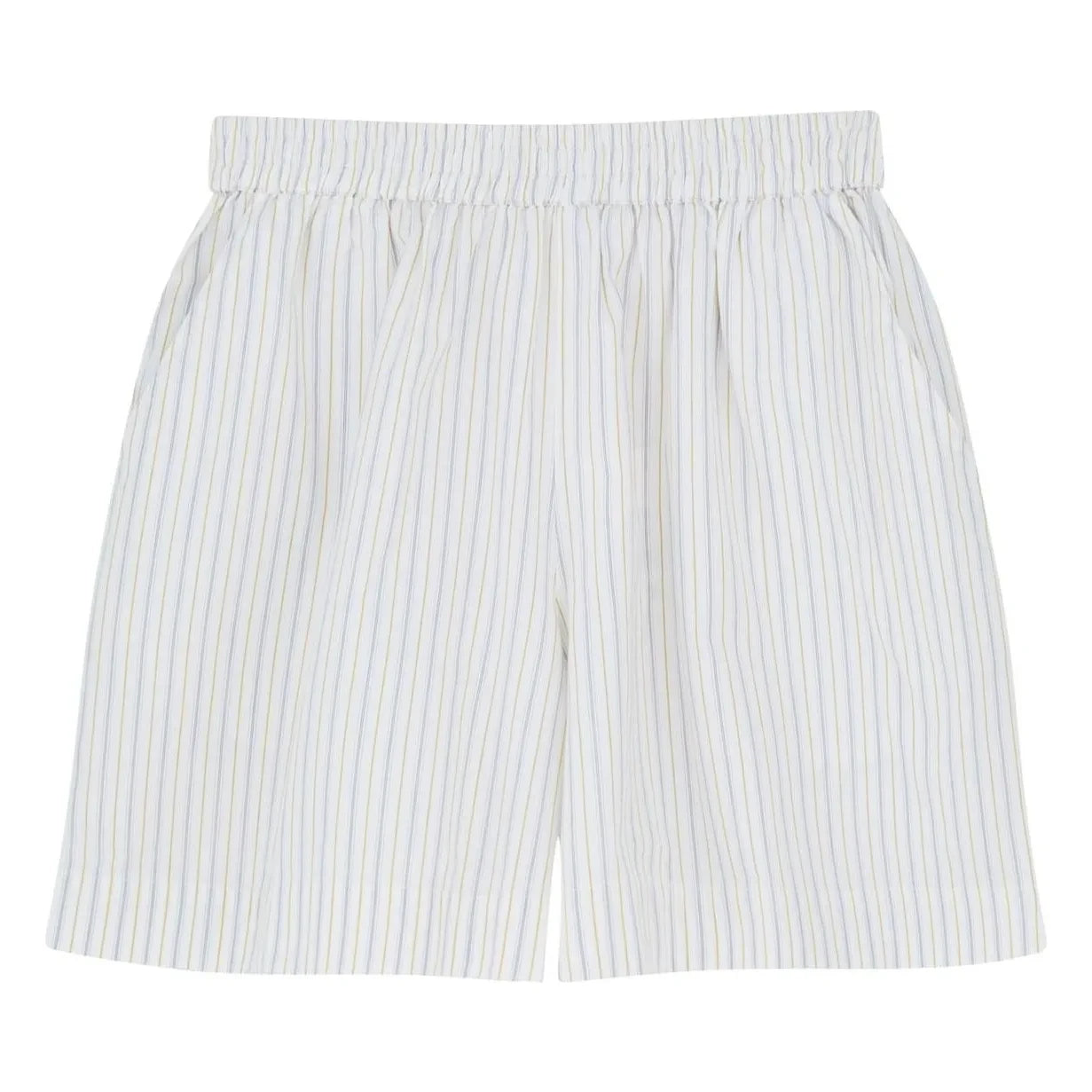 Skall Studio - Edgar Cotton Striped Shorts | Blue