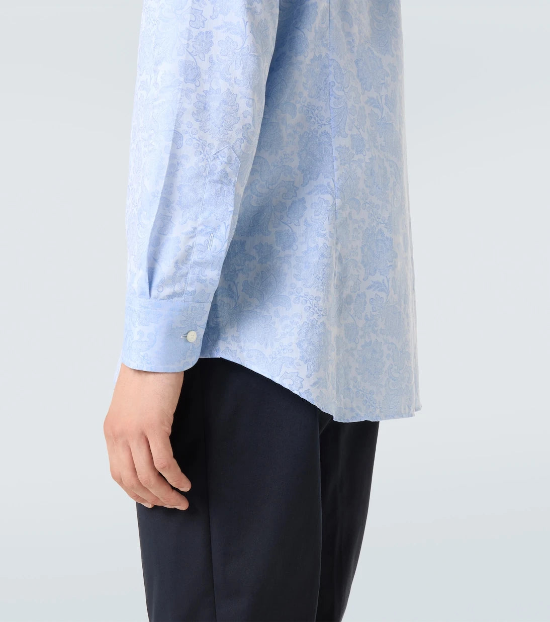 Etro - Floral cotton jacquard shirt