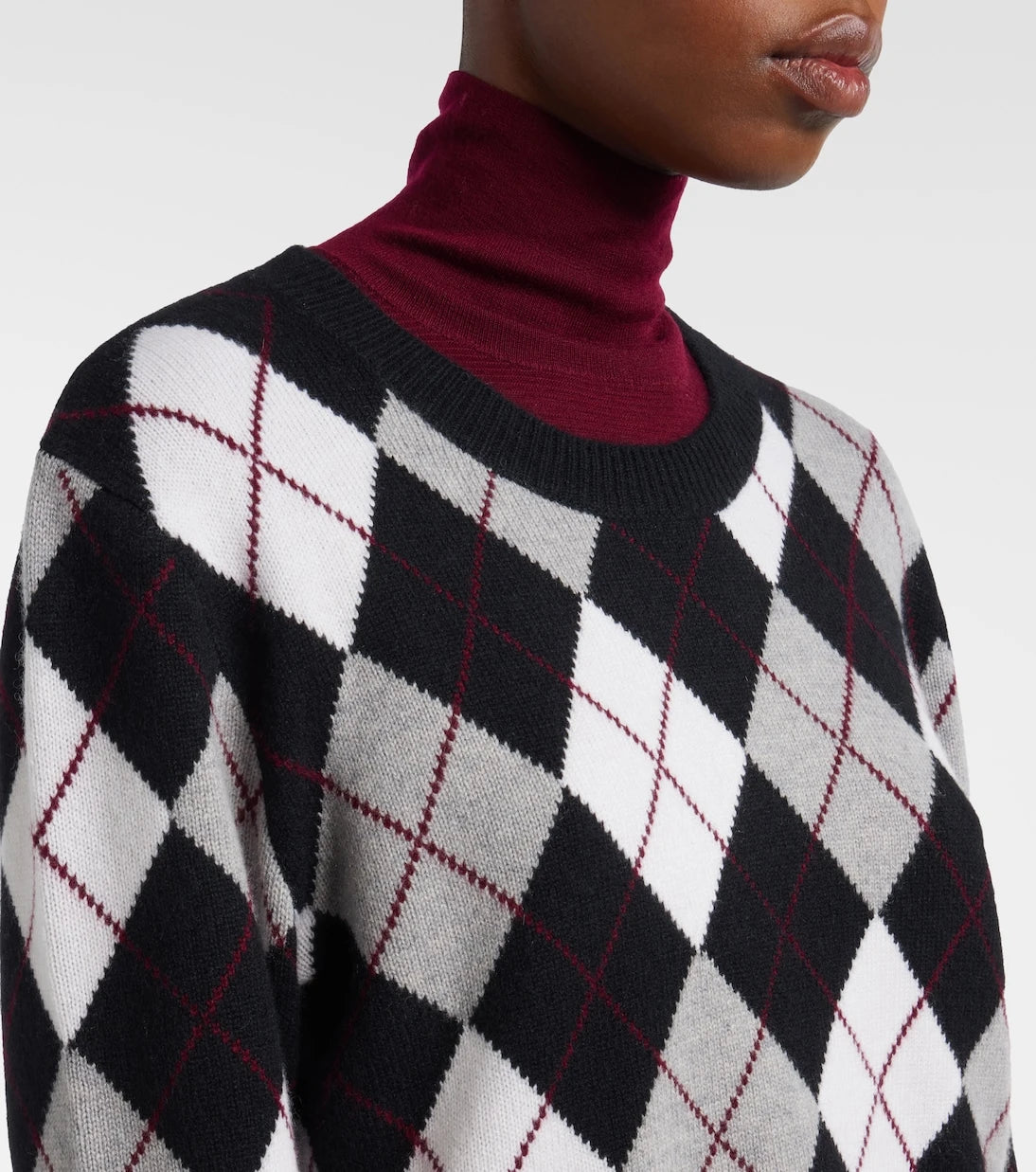 Lisa Yang - Antoni argyle cashmere sweater