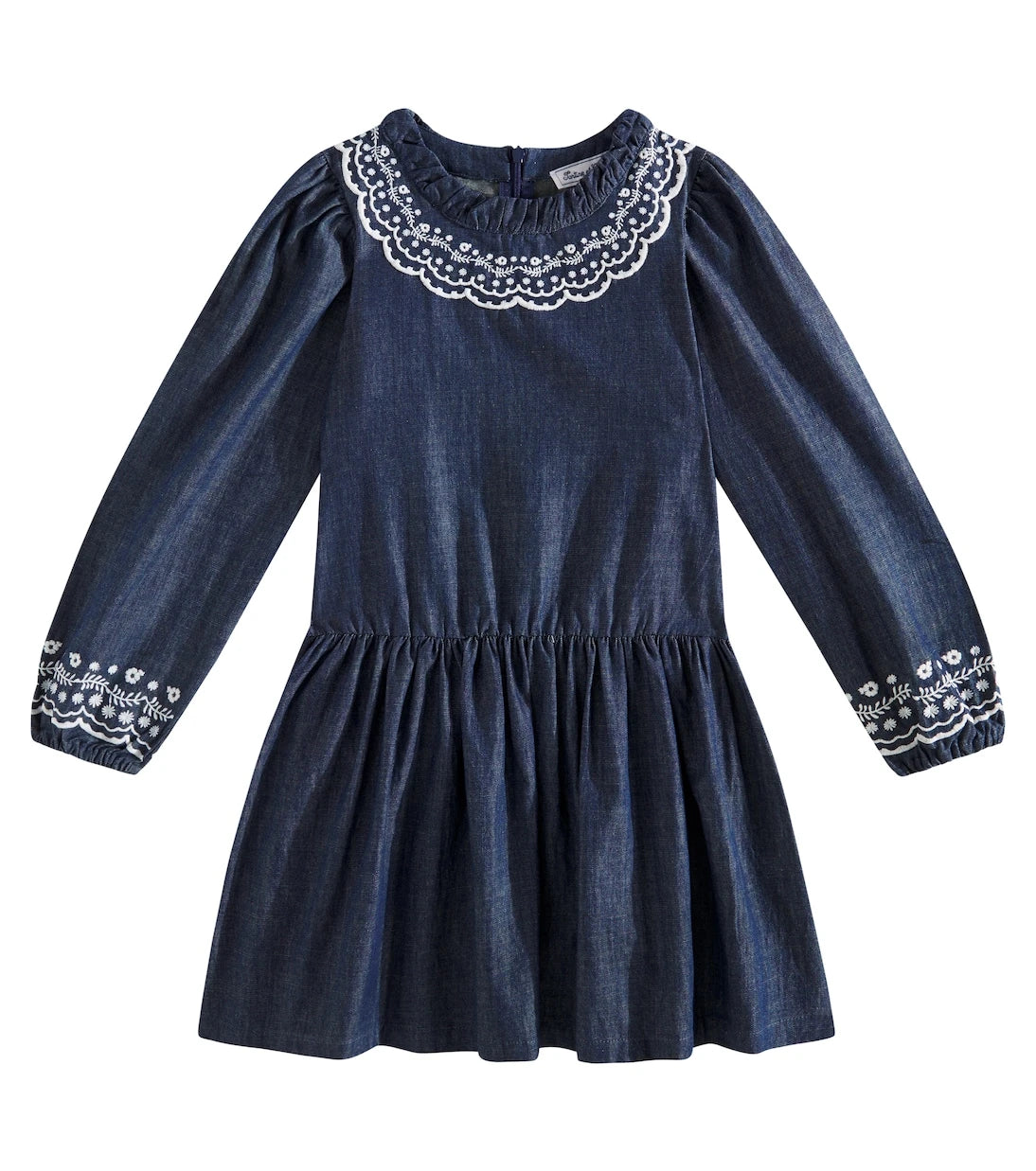 Tartine et Chocolat - Embroidered denim dress