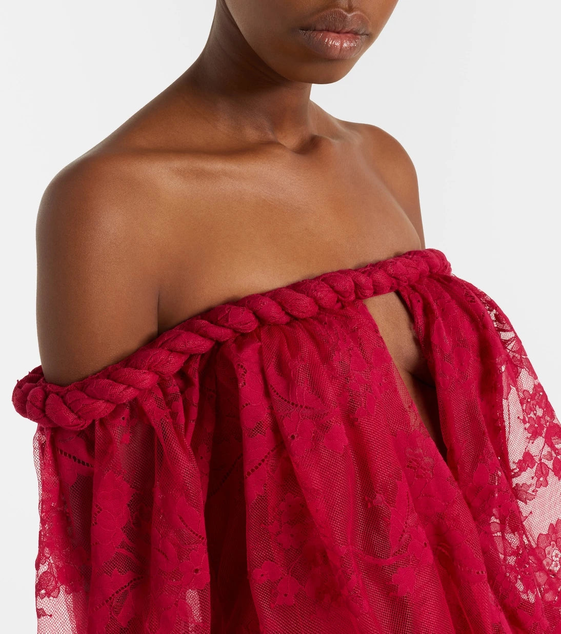 Zimmermann - Luna off-shoulder floral lace gown