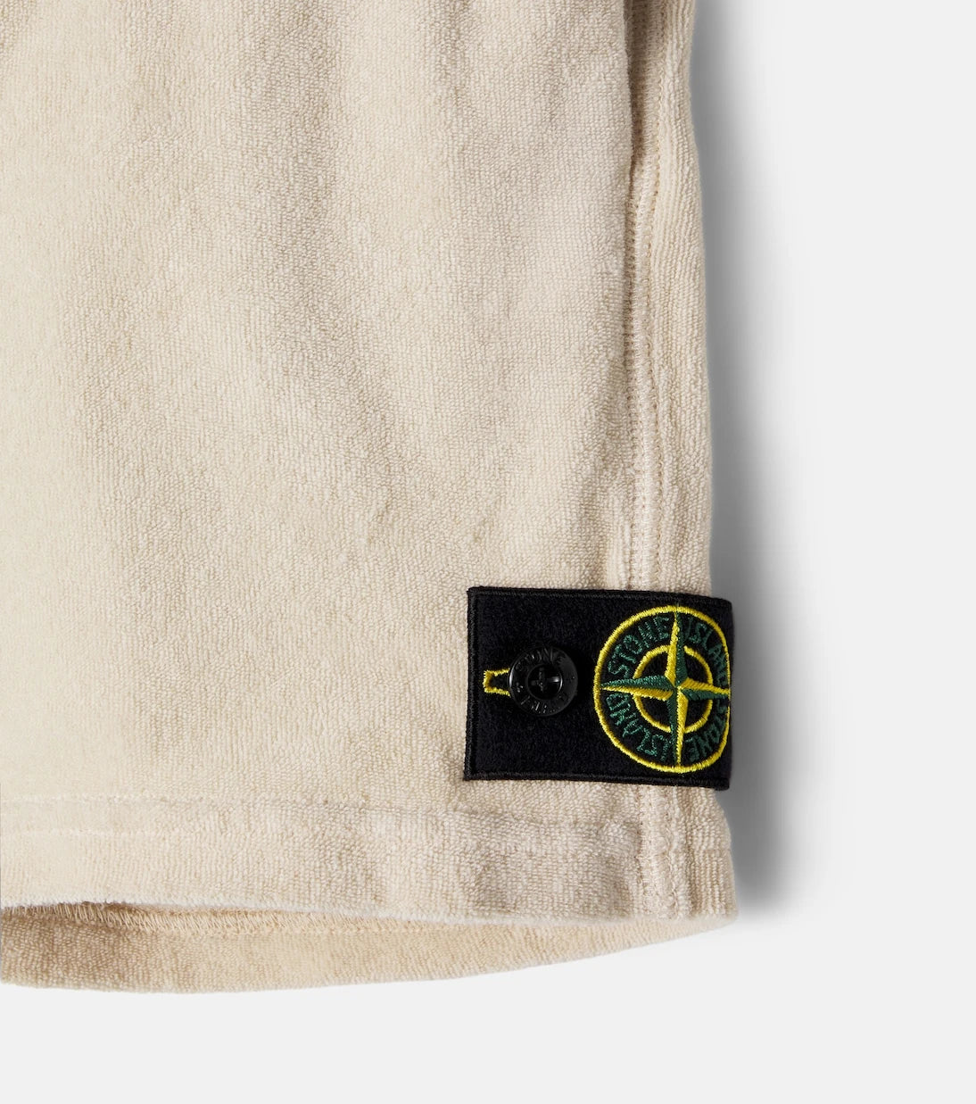 Stone Island Junior - Compass cotton shorts