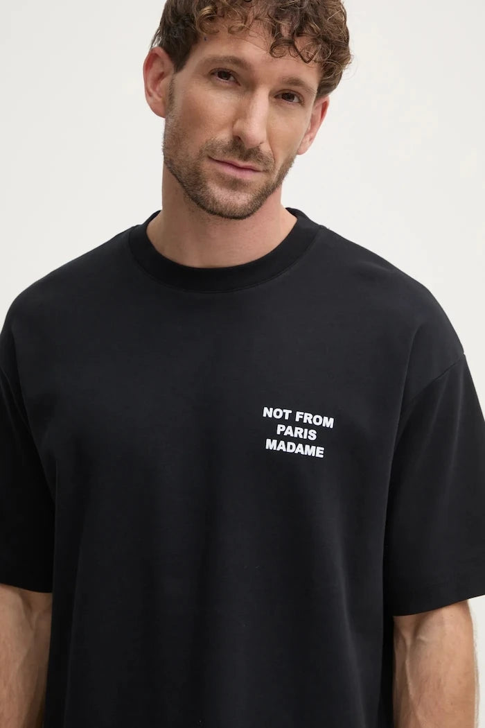 Памучна тениска Drôle de Monsieur Le T-Shirt Slogan