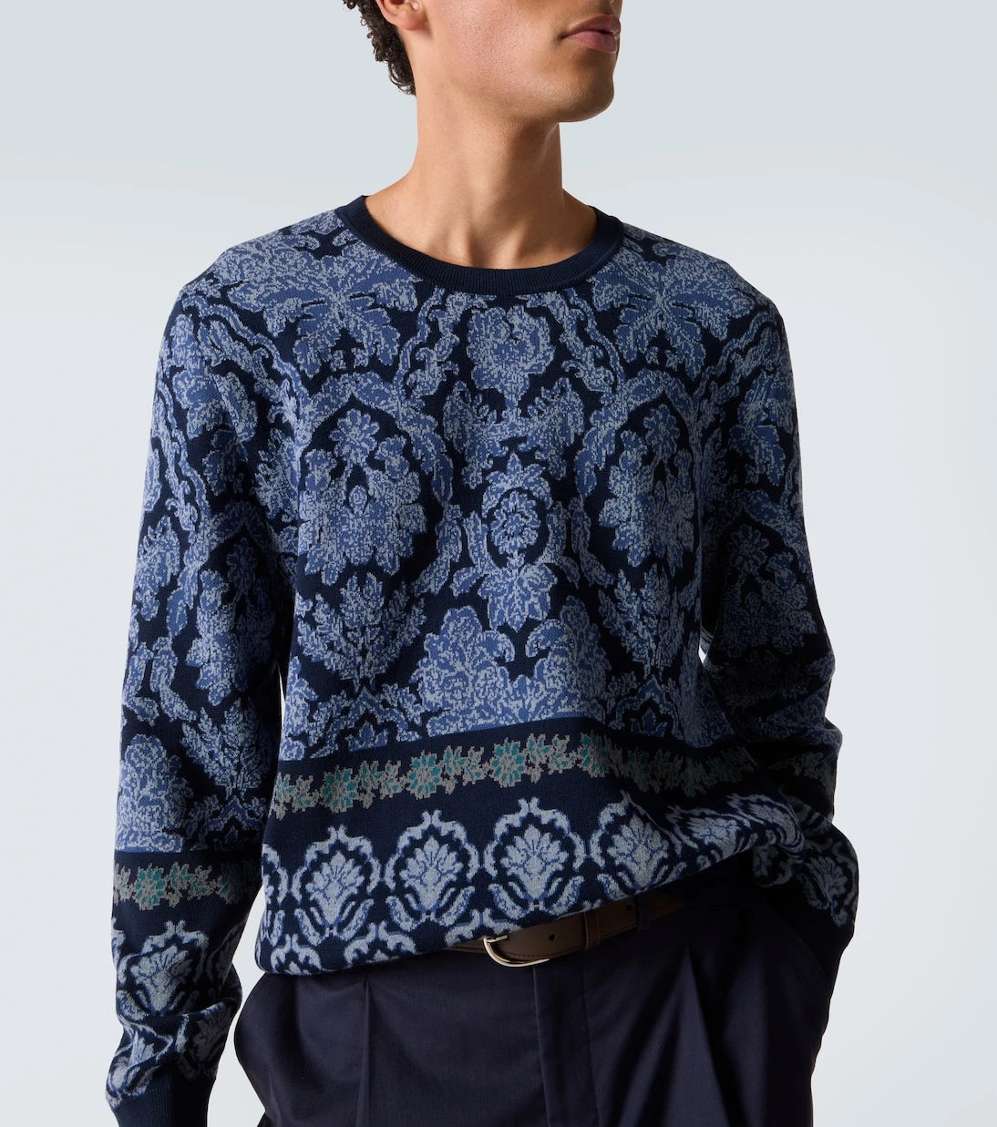 Etro - Intarsia cotton sweater