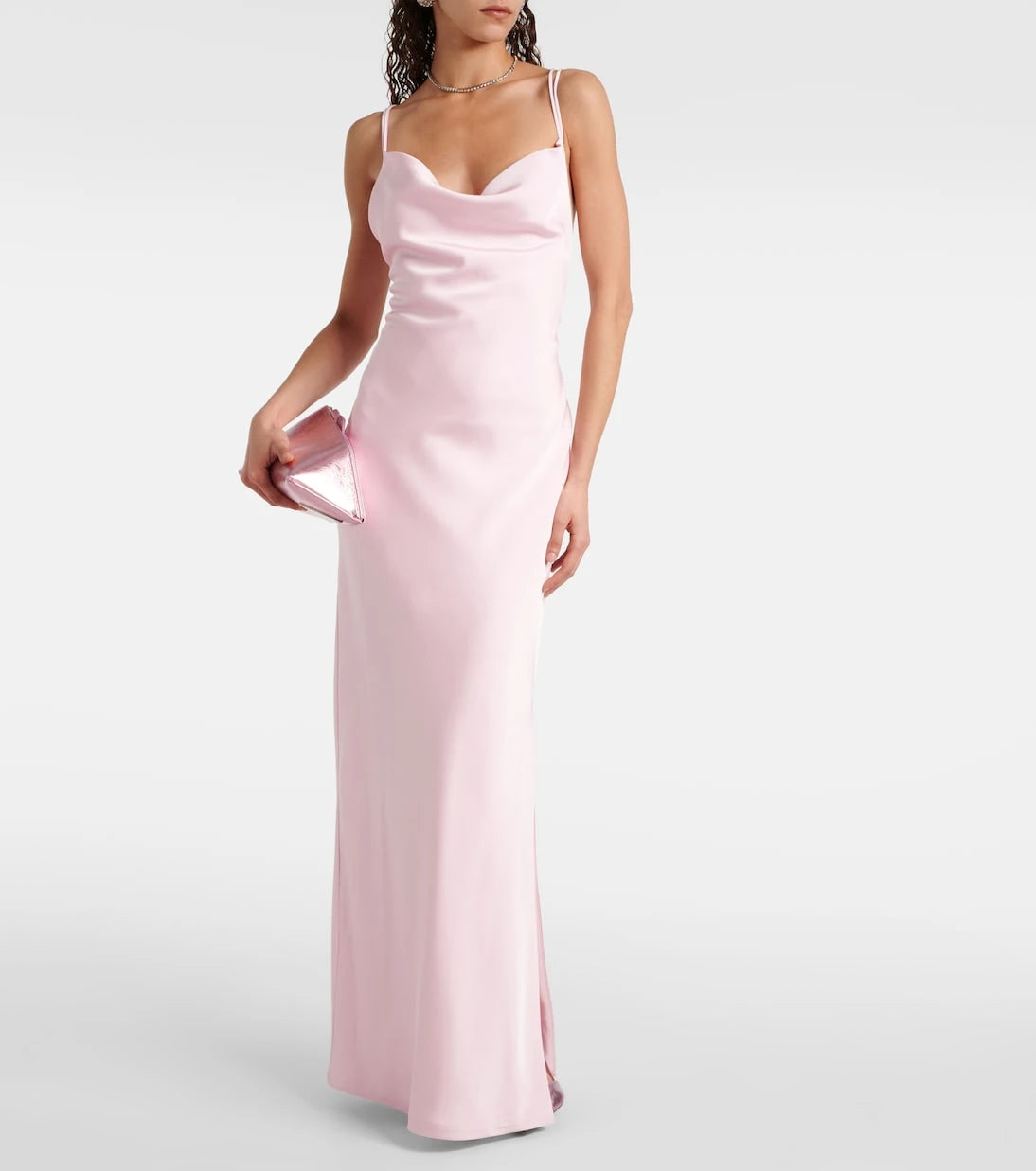 Rotate - Grace satin slip dress