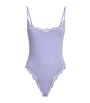 Purple Lace-Trim Fits Everybody Bodysuit