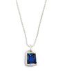 Bleue Burnham Sterling Silver and Sapphire Rose Necklace