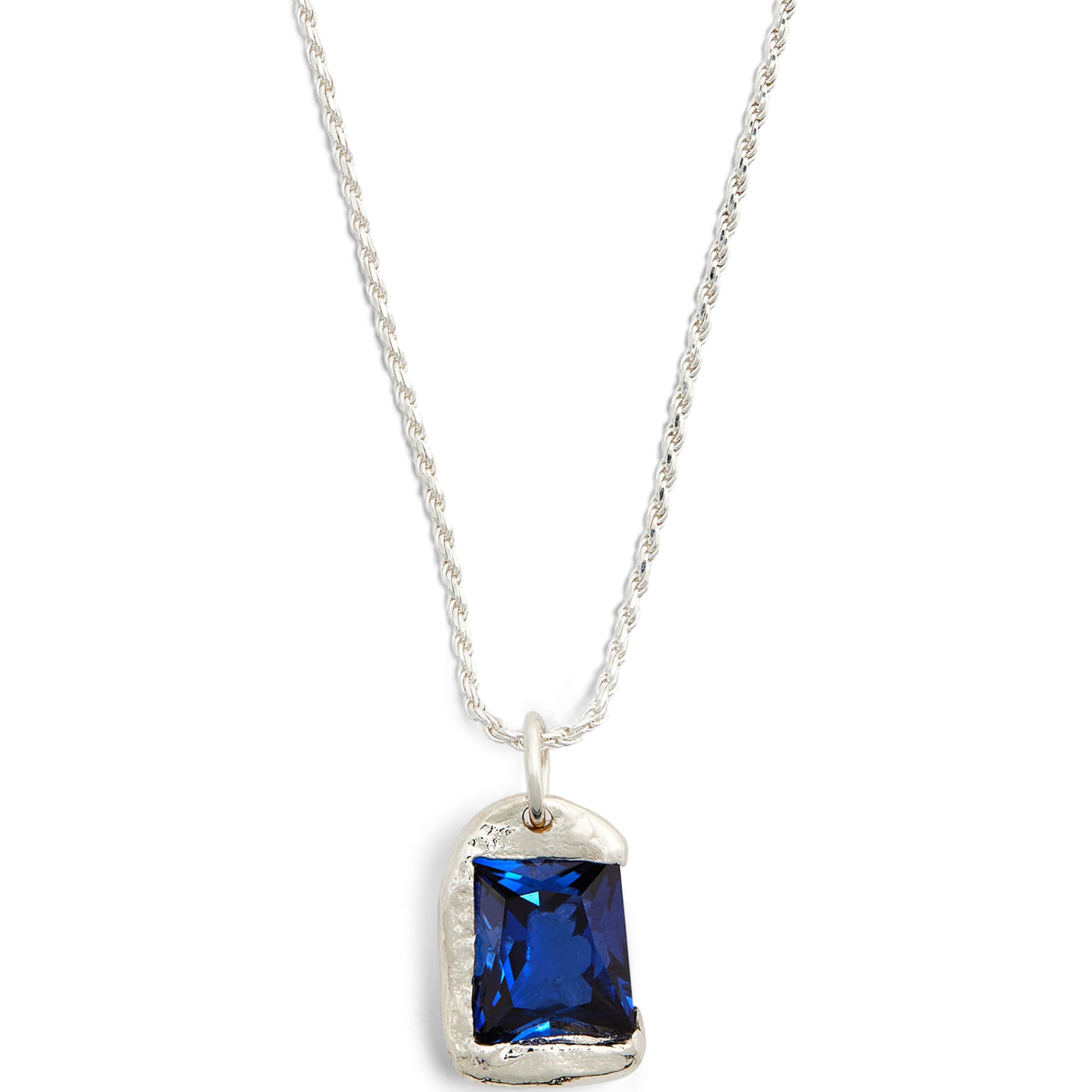 Bleue Burnham Sterling Silver and Sapphire Rose Necklace