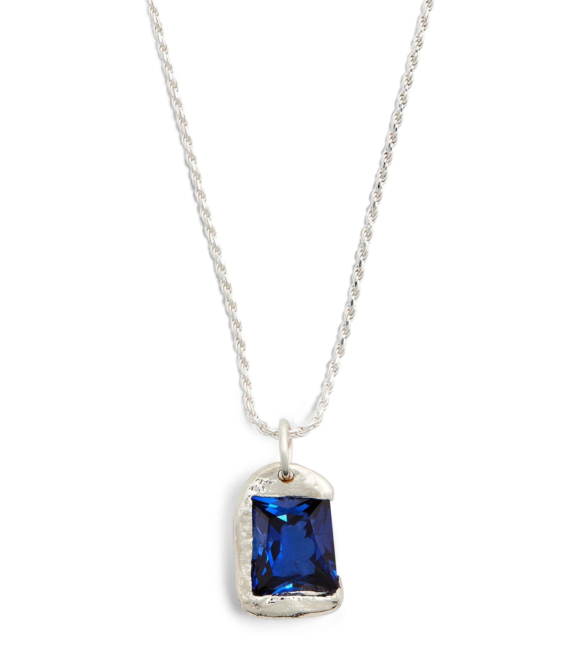 Bleue Burnham Sterling Silver and Sapphire Rose Necklace