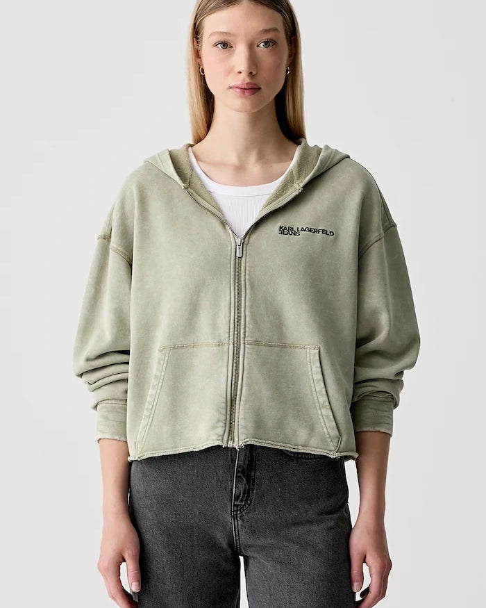 Karl Lagerfeld Jeans kadın pamuklu oversize sweatshirt