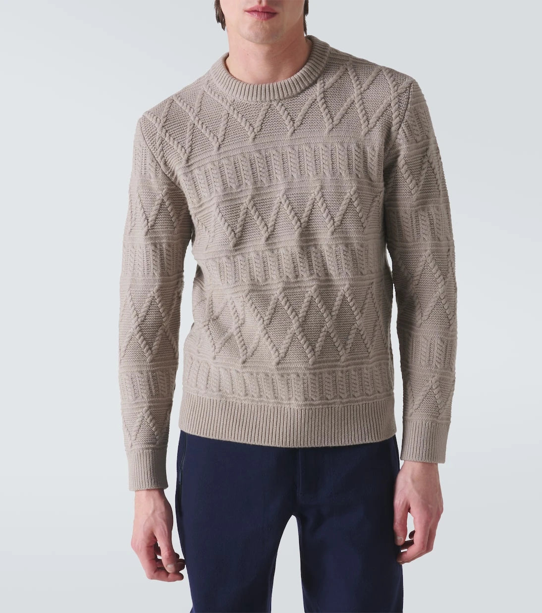 Zegna - Aran wool sweater