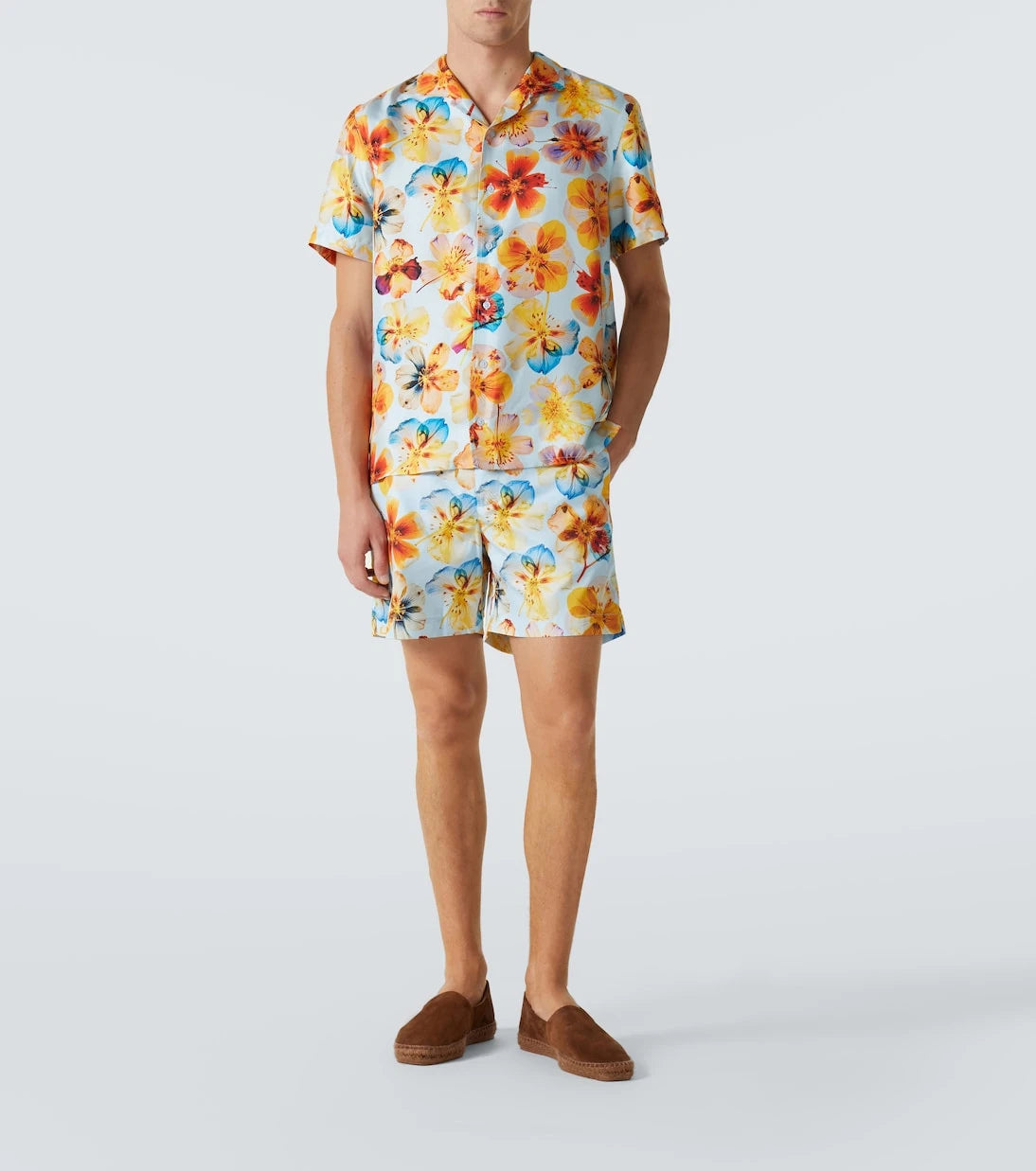 Orlebar Brown - Hibbert floral silk bowling shirt