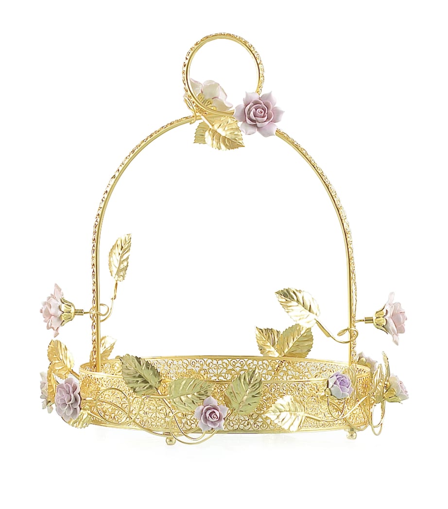 VILLARI Roses Basket