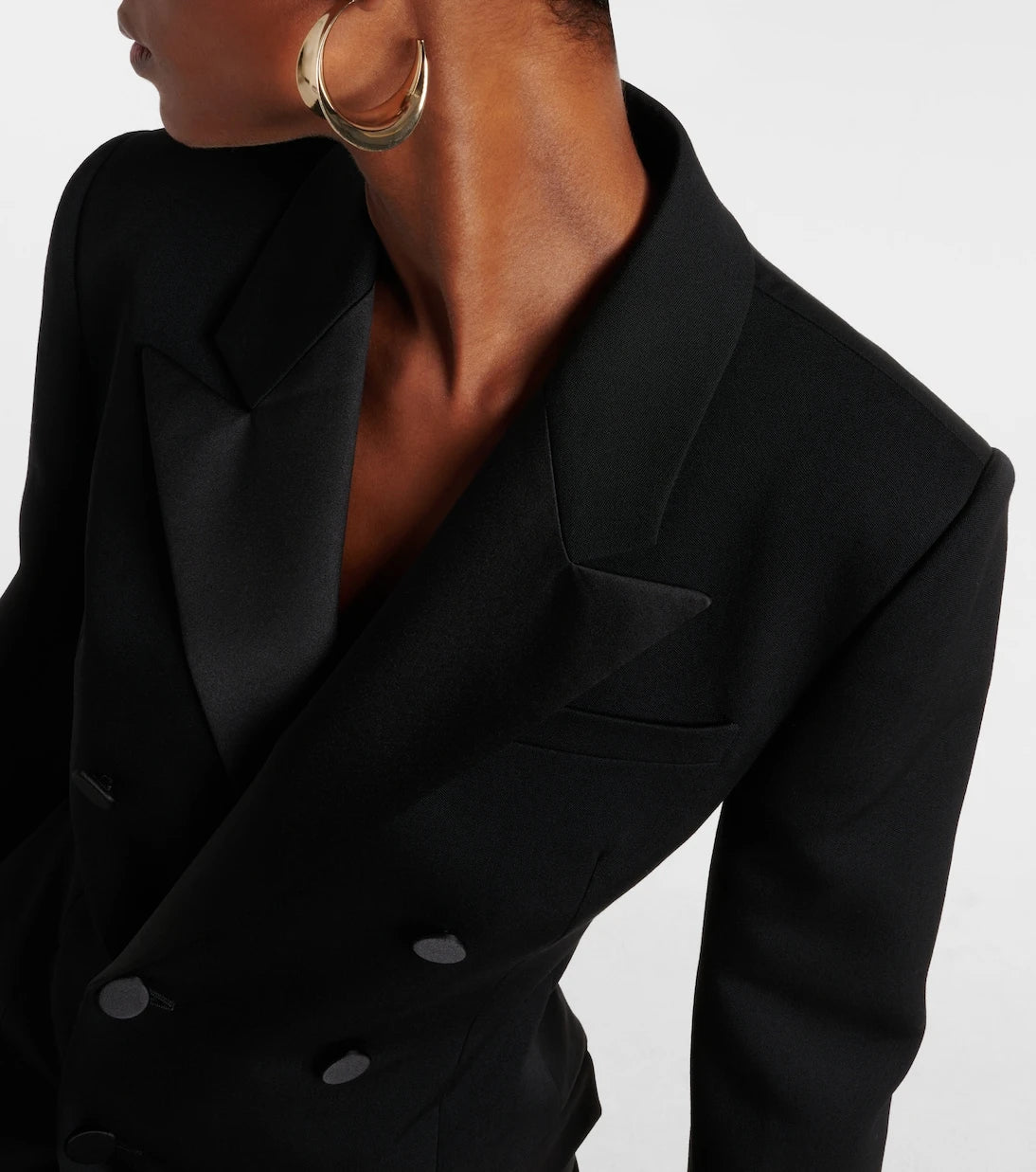 Saint Laurent - Wool grain de poudre tuxedo jacket