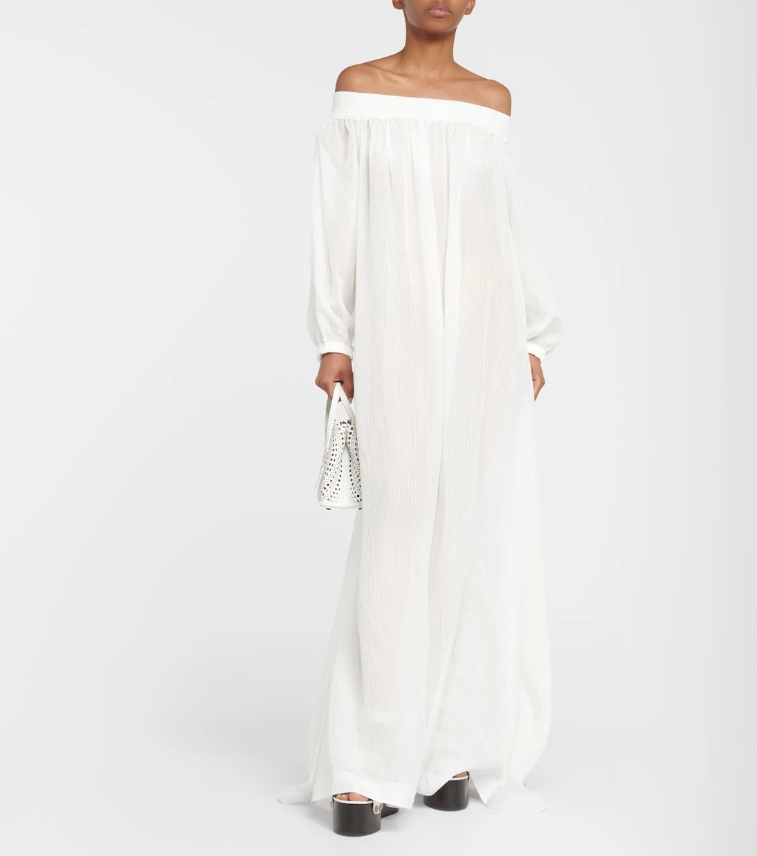 Alaïa - Off-shoulder maxi dress