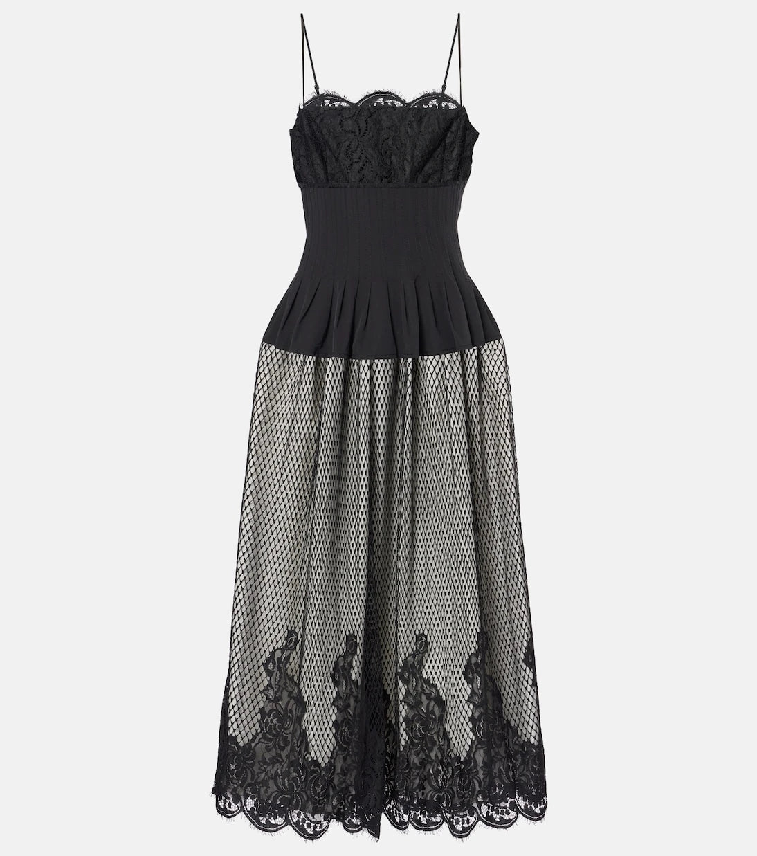 Simkhai - Katelyn cotton-blend lace midi dress