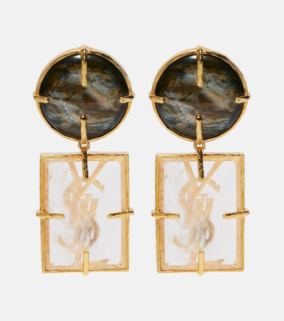 Saint Laurent - Cassandre clip-on earrings
