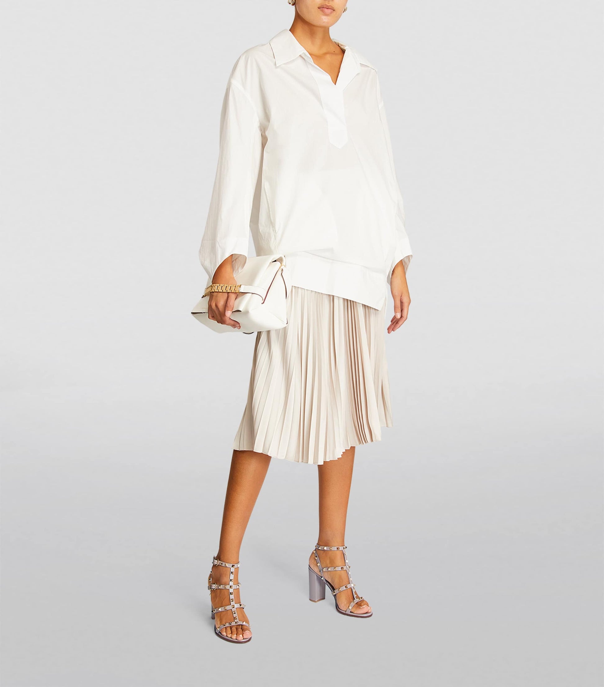 Valentino Garavani Nude Rockstud Sandals 90