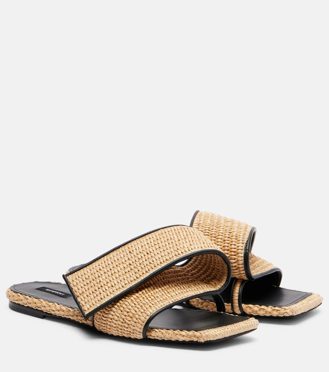 Givenchy - Twisted Ribbon leather-trimmed sandals