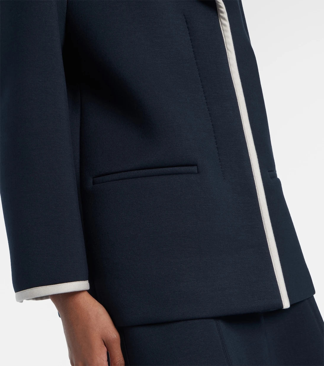 'S Max Mara - بليزر جيرسي بصف أزرار واحد