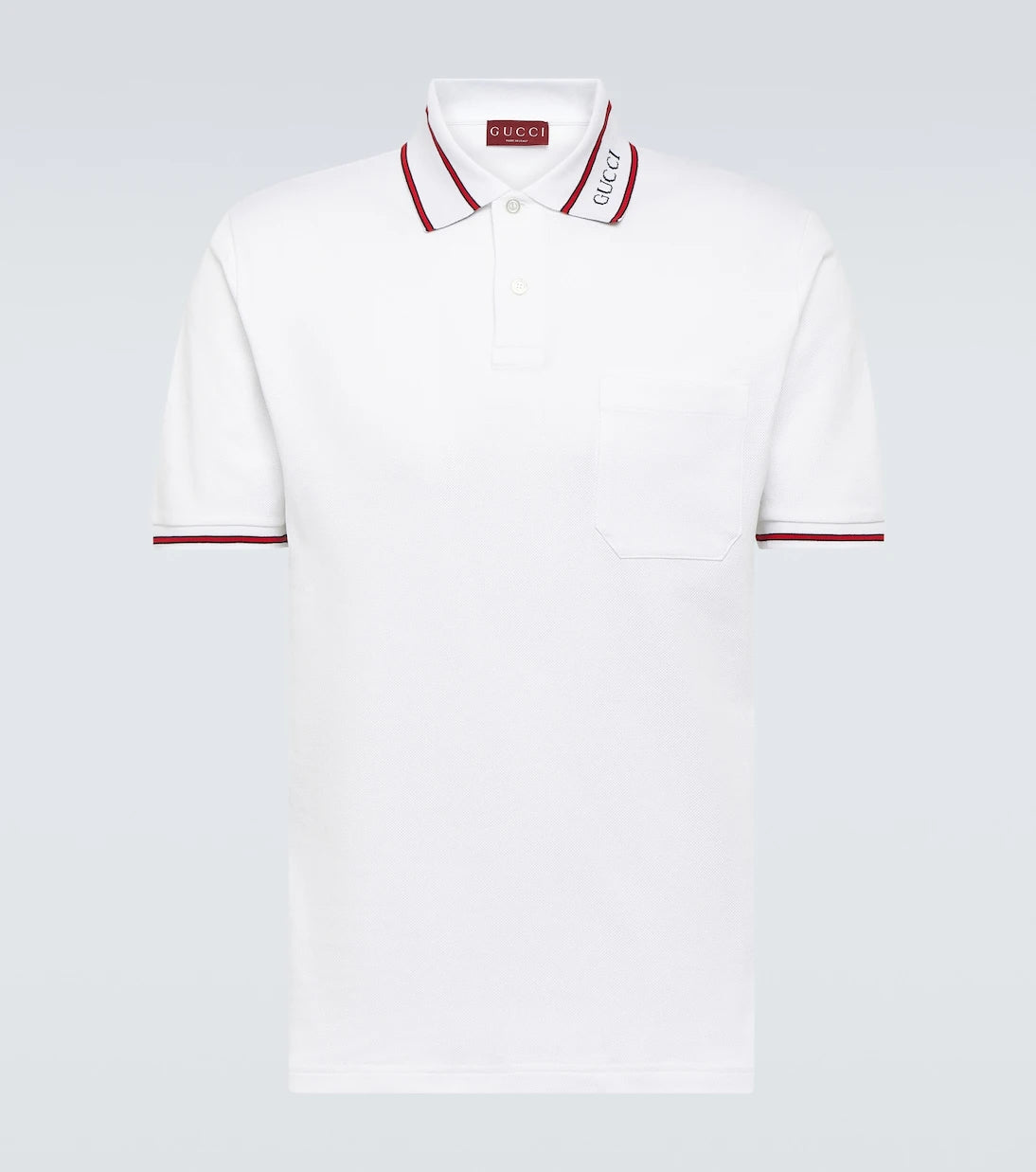 Gucci - Web cotton piqué polo shirt
