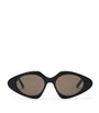 Acetate Triangle Slim Sunglasses