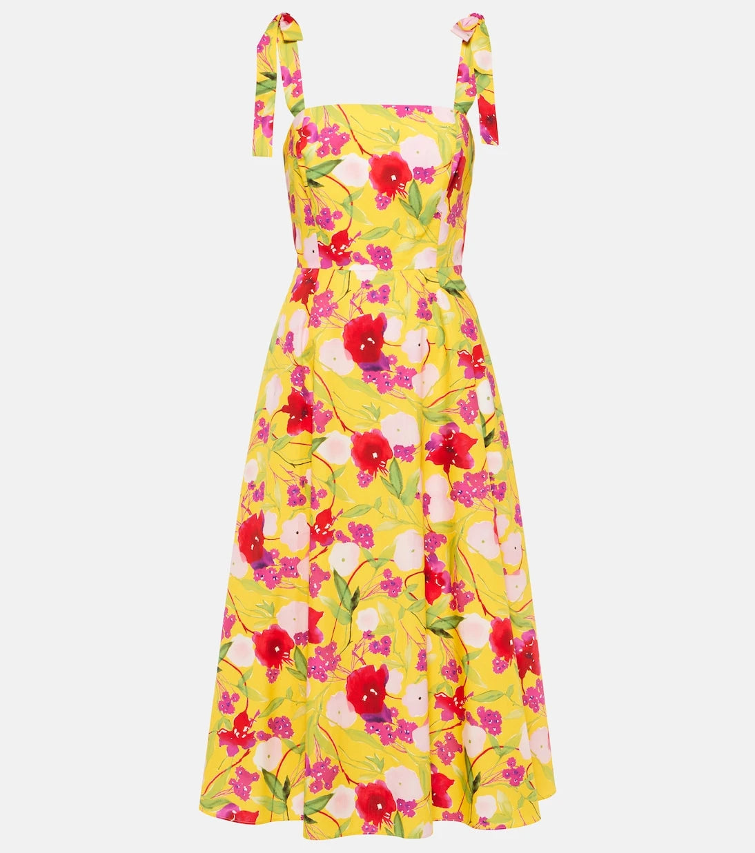 Carolina Herrera - Floral cotton midi dress