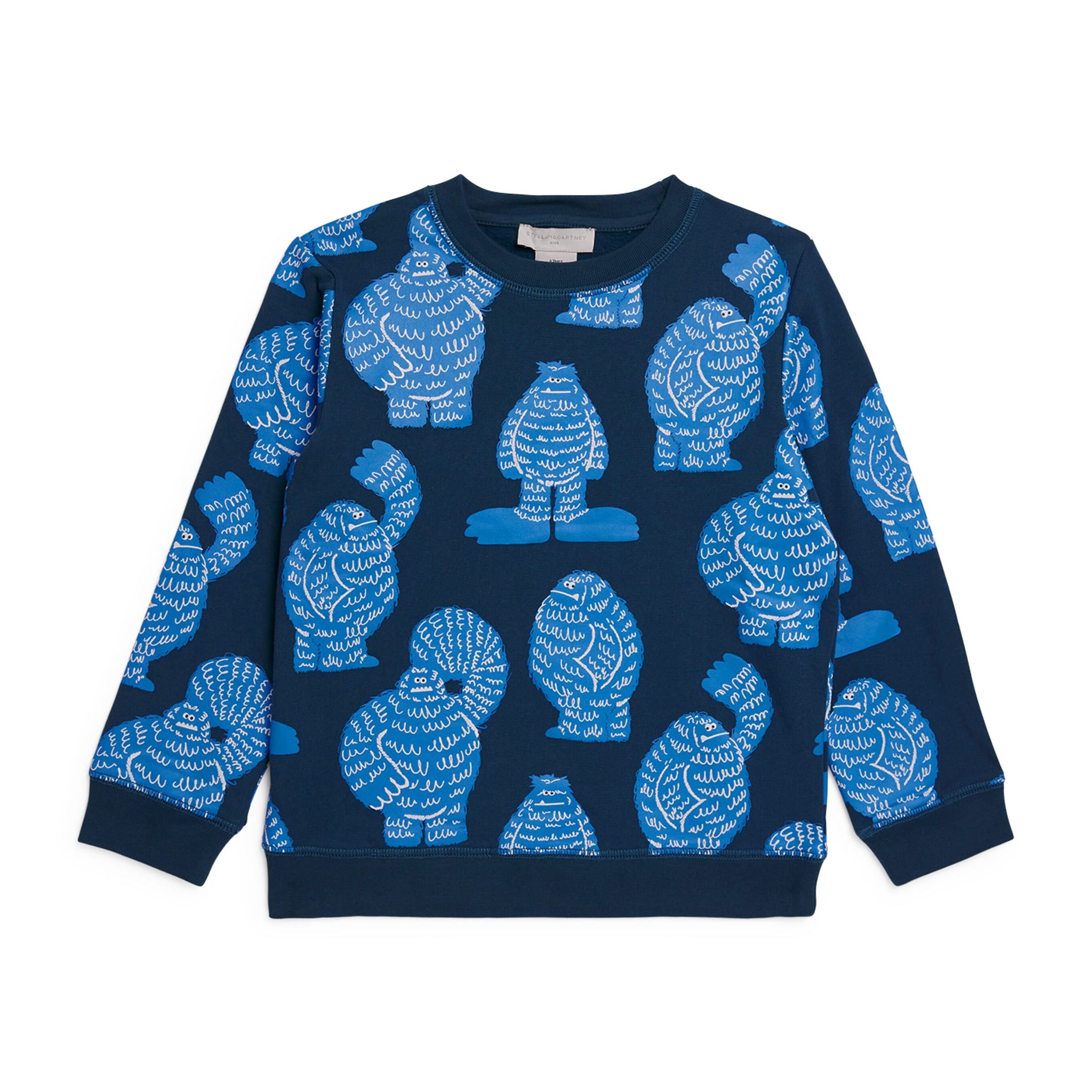 Stella McCartney Kids Cotton Yeti Print Sweatshirt (3-14 Years)