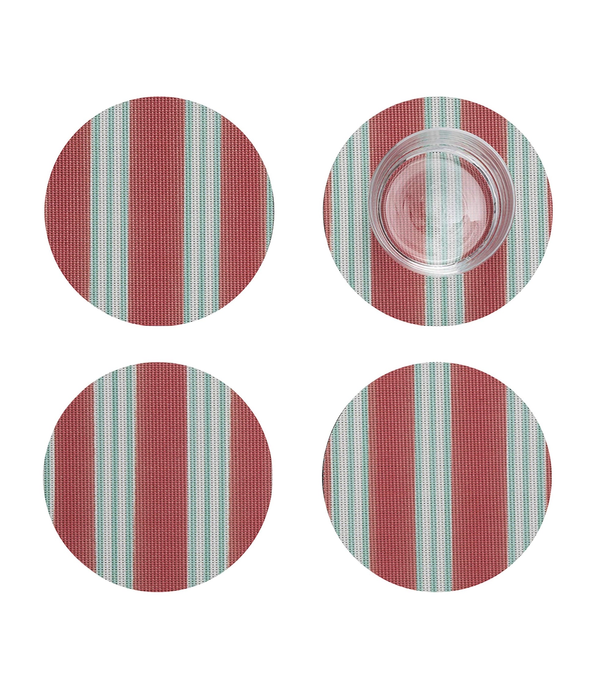 Chilewich x Meri Meri Festive Stripes Coasters (Set of 4)