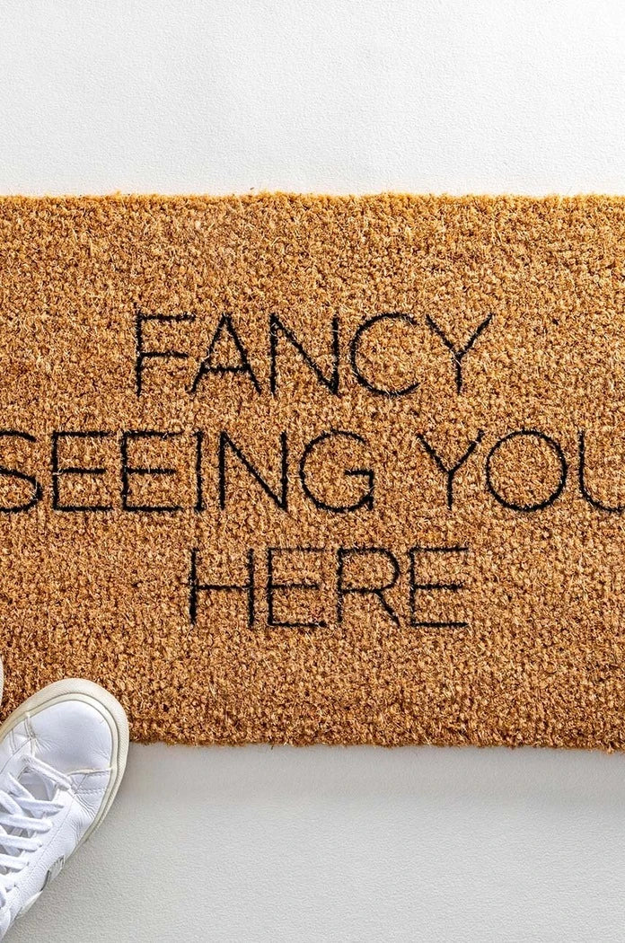 Изтривалка Artsy Doormats Fancy Seeing You Here