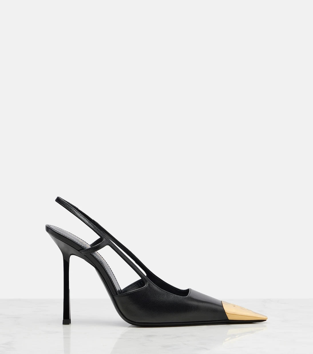 Saint Laurent - Jeanne 110 leather slingback pumps