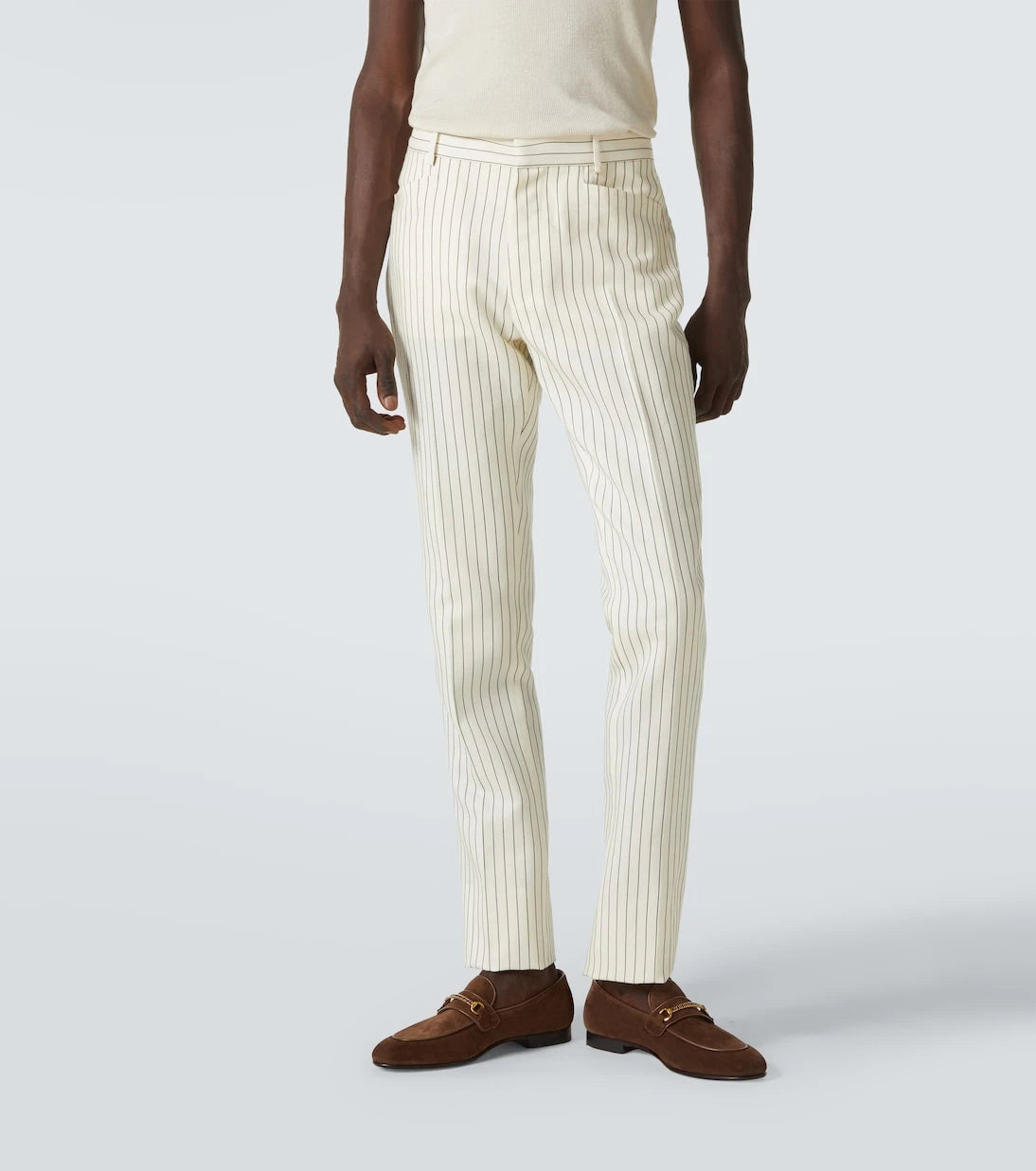 Tom Ford - Dyllan pinstripe wool and silk suit pants