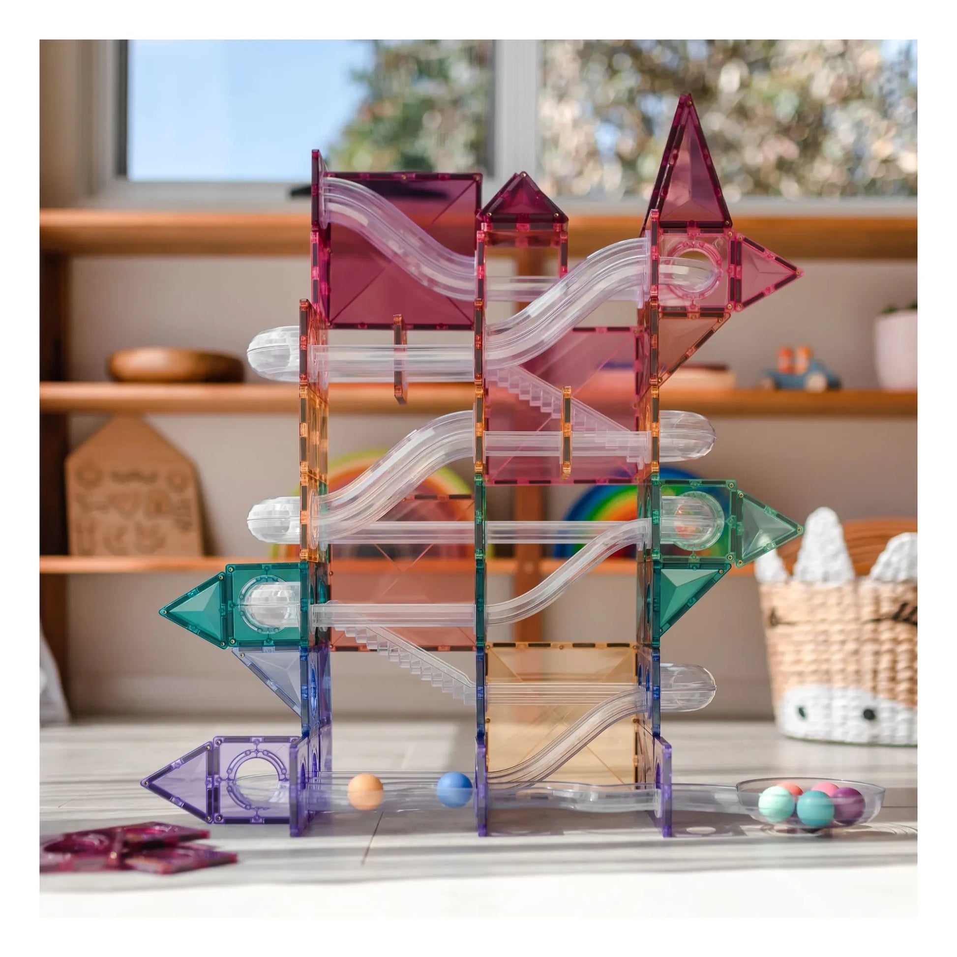 Connetix - Ball Run pack - 106 pieces | Pastel
