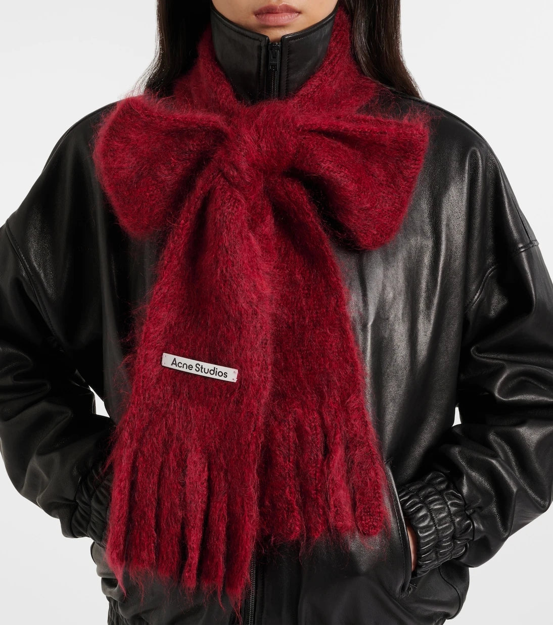 Acne Studios - Kinna fringed mohair and wool scarf