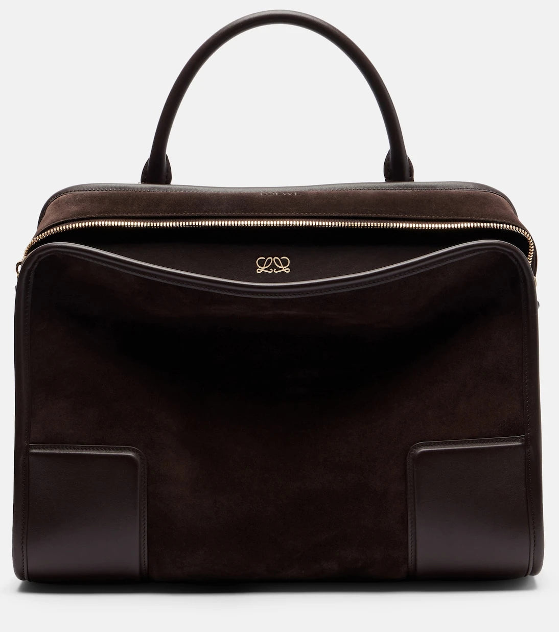 Loewe - Amazona 180 Large suede top-handle bag