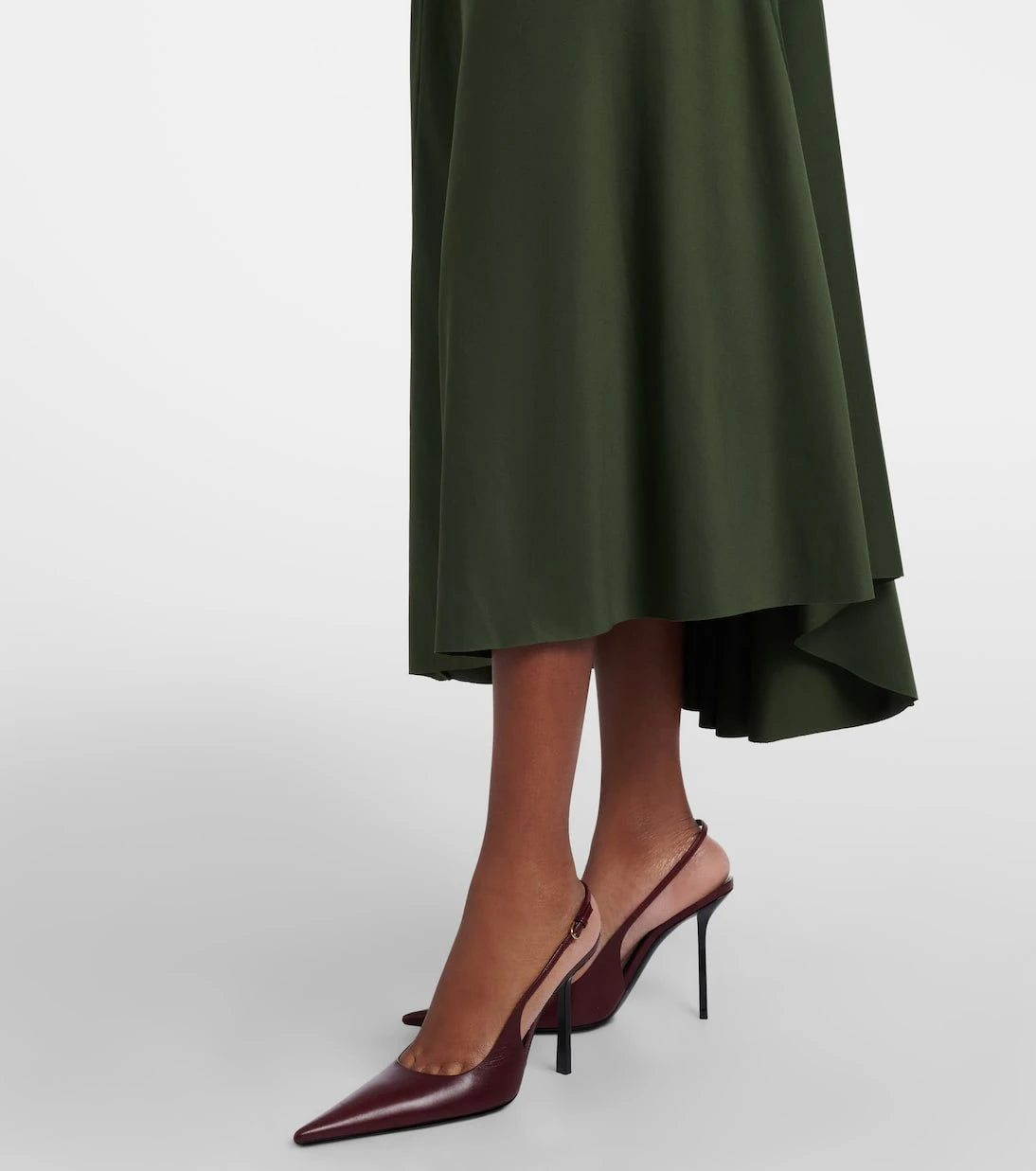 Victoria Beckham - Gathered turtleneck midi dress