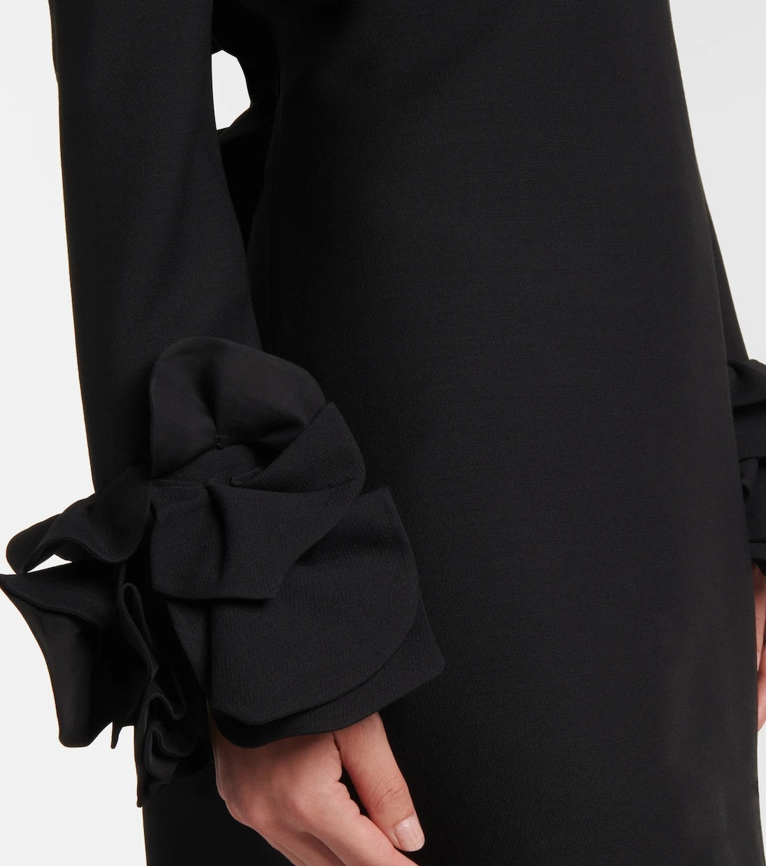 Valentino - Crepe Couture ruffled minidress