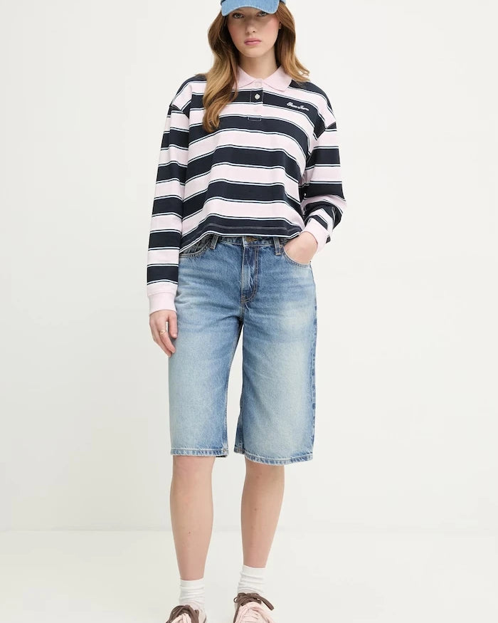 Guess Jeans блуза с дълги ръкави дамска от памук