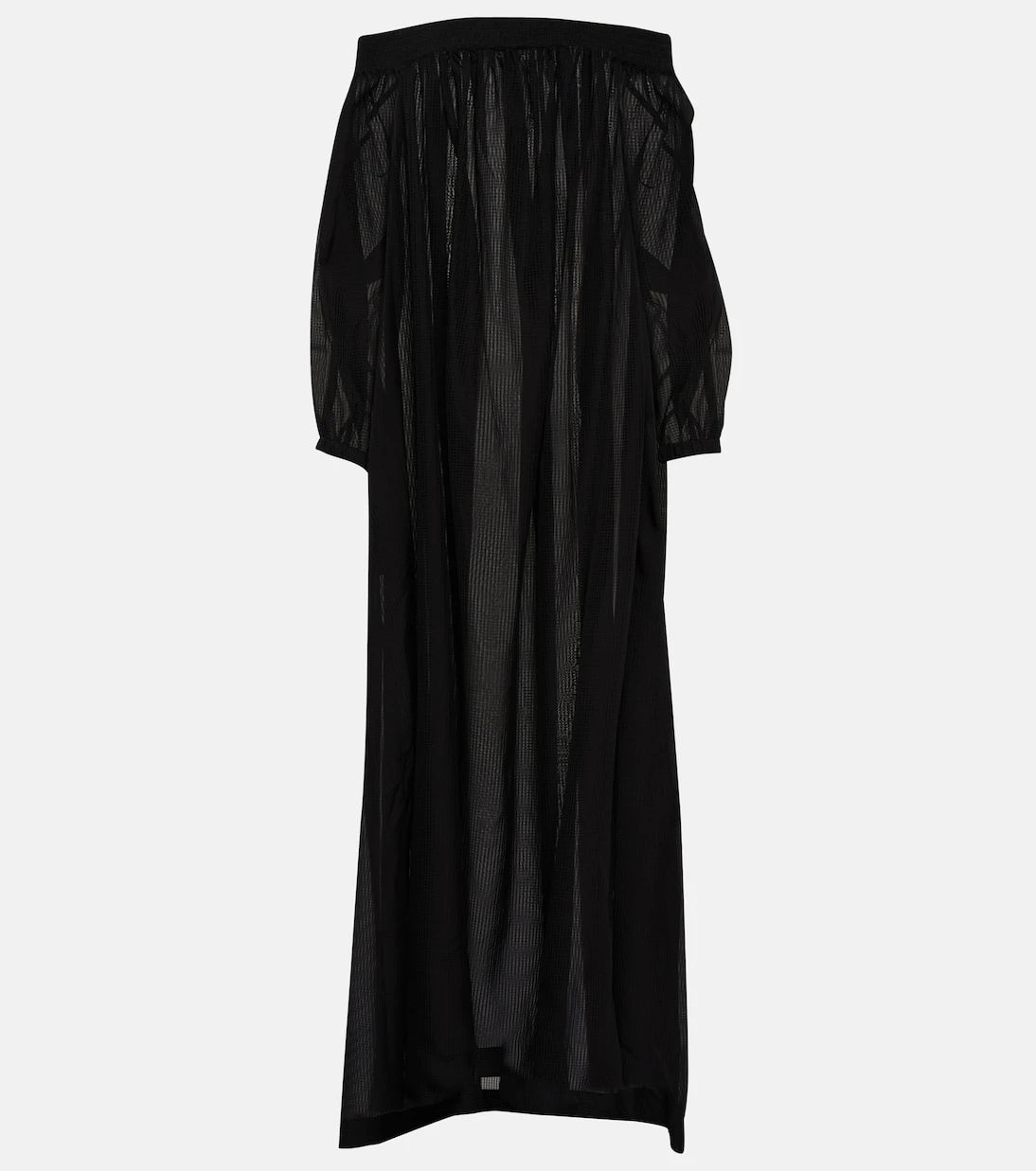 Alaïa - فستان ماكسي مكشوف الأكتاف