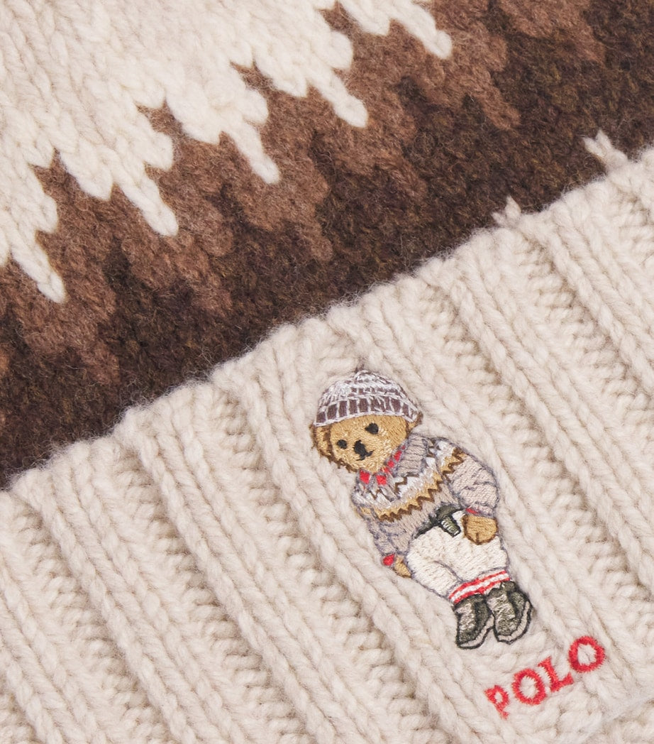 Polo Ralph Lauren Ivory Wool-Blend Pom-Pom Colorado Beanie