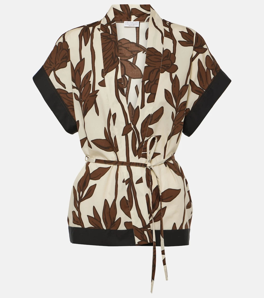Brunello Cucinelli - Floral cotton shirt