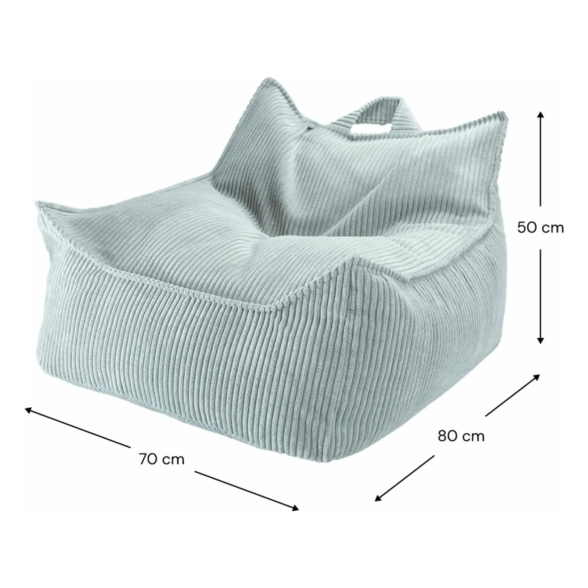 Wigiwama - Corduroy armchair | Light Blue