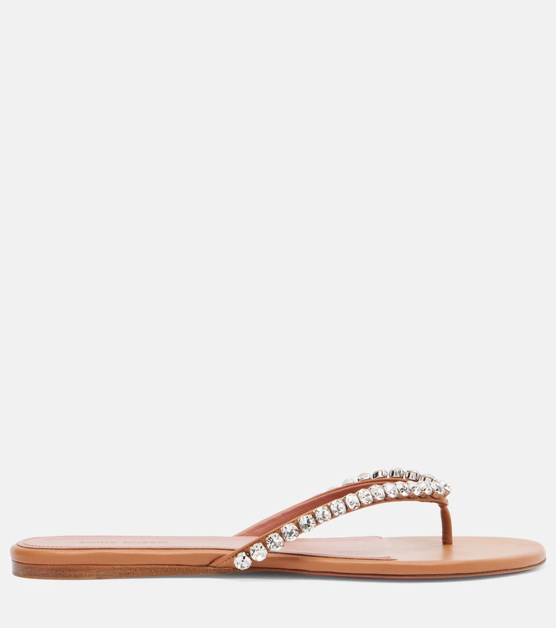 Amina Muaddi - Gigi embellished leather thong sandals