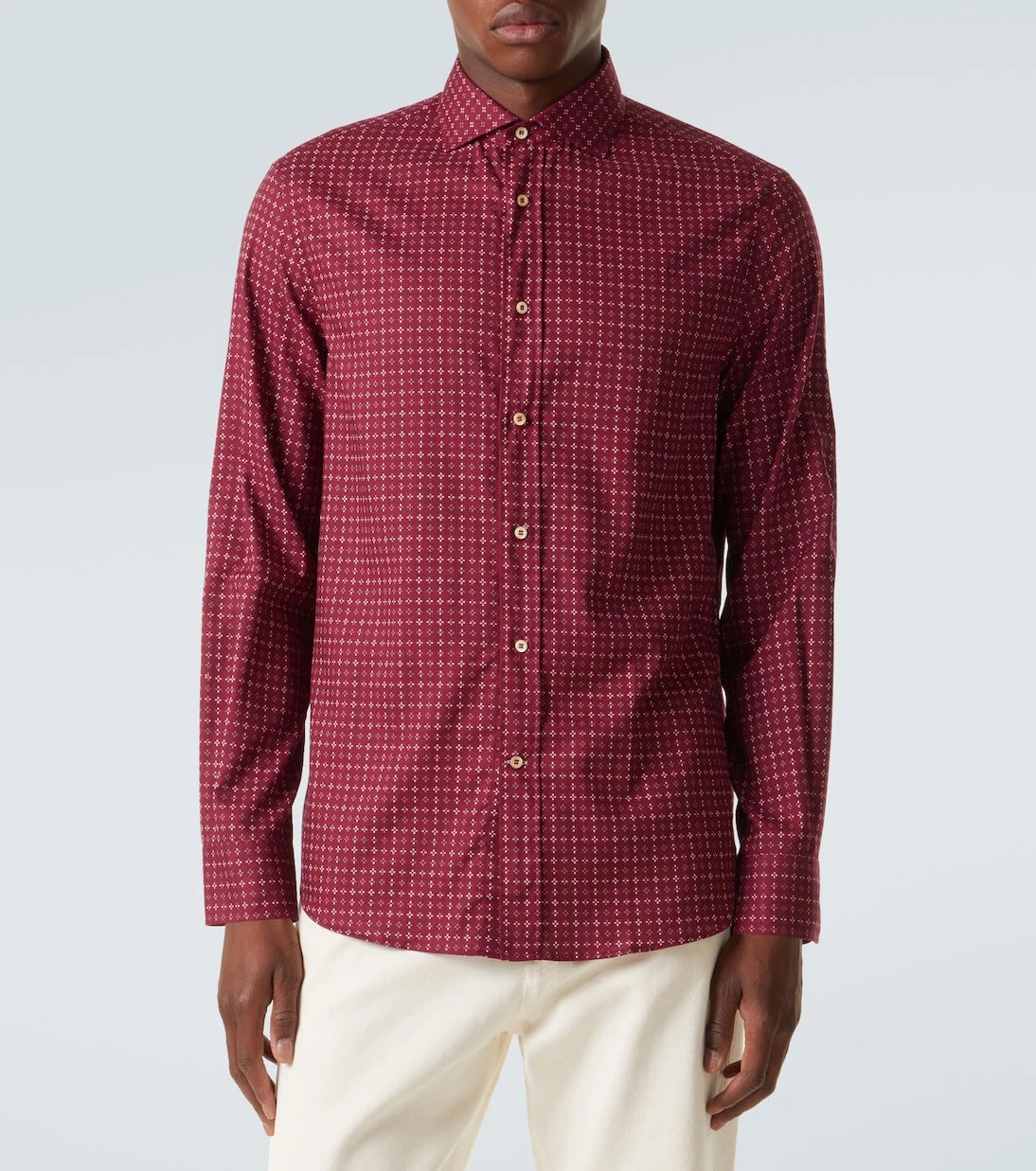 Brunello Cucinelli - Printed cotton shirt