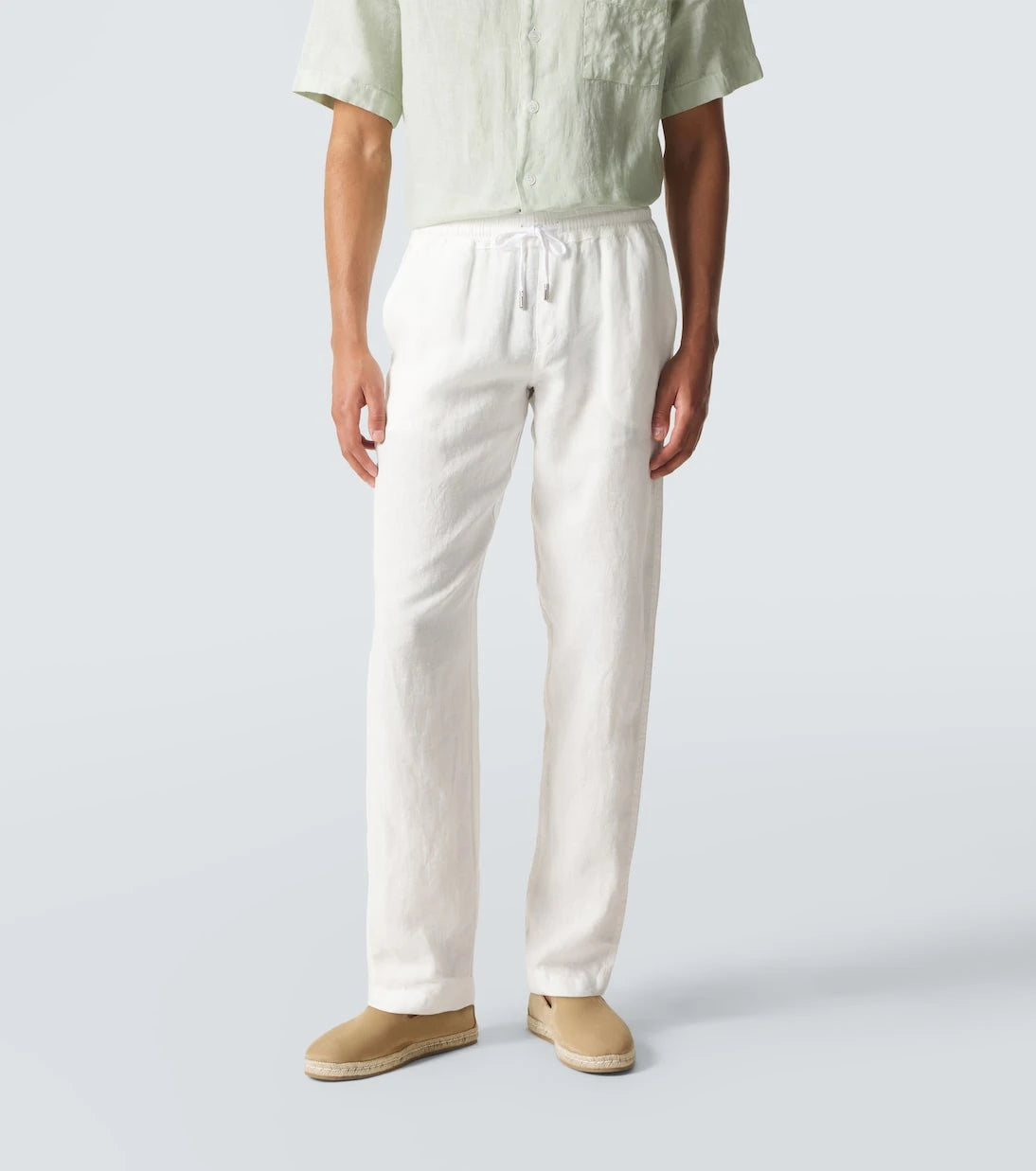 Thom Sweeney - Keten düz paça pantolon