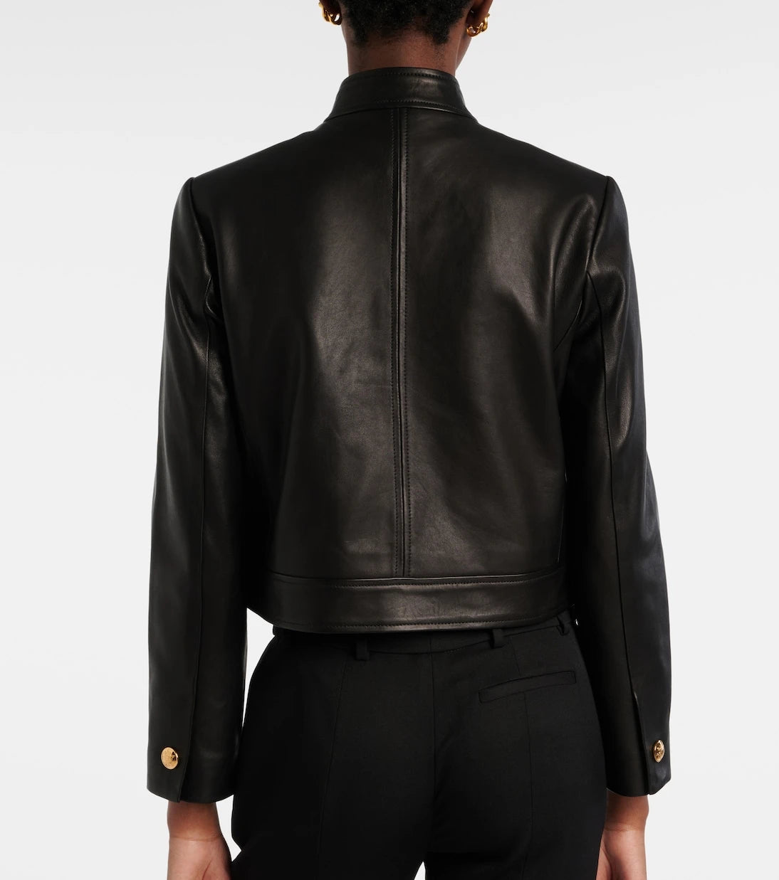 Nili Lotan - Hadley cropped leather jacket