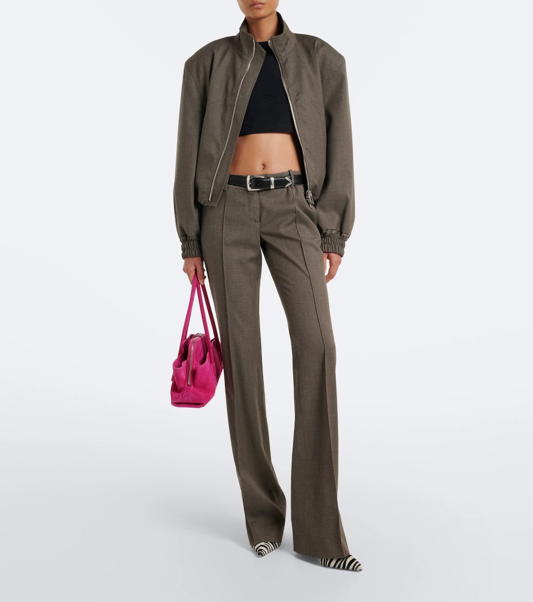 The Attico - Virgin wool-blend bomber jacket