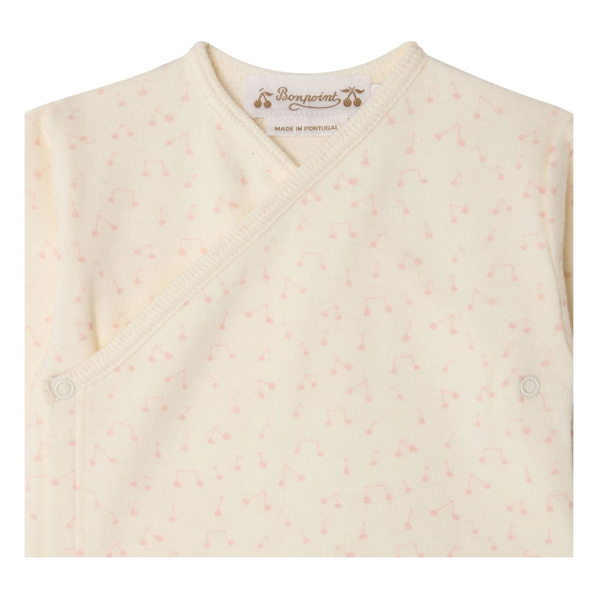 Bonpoint - Timao organic cotton T-shirt and pants set | Cream