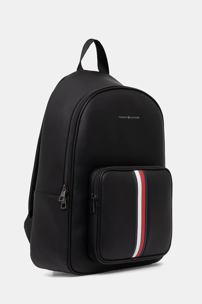 Tommy Hilfiger erkek suni deri şehir sırt çantası