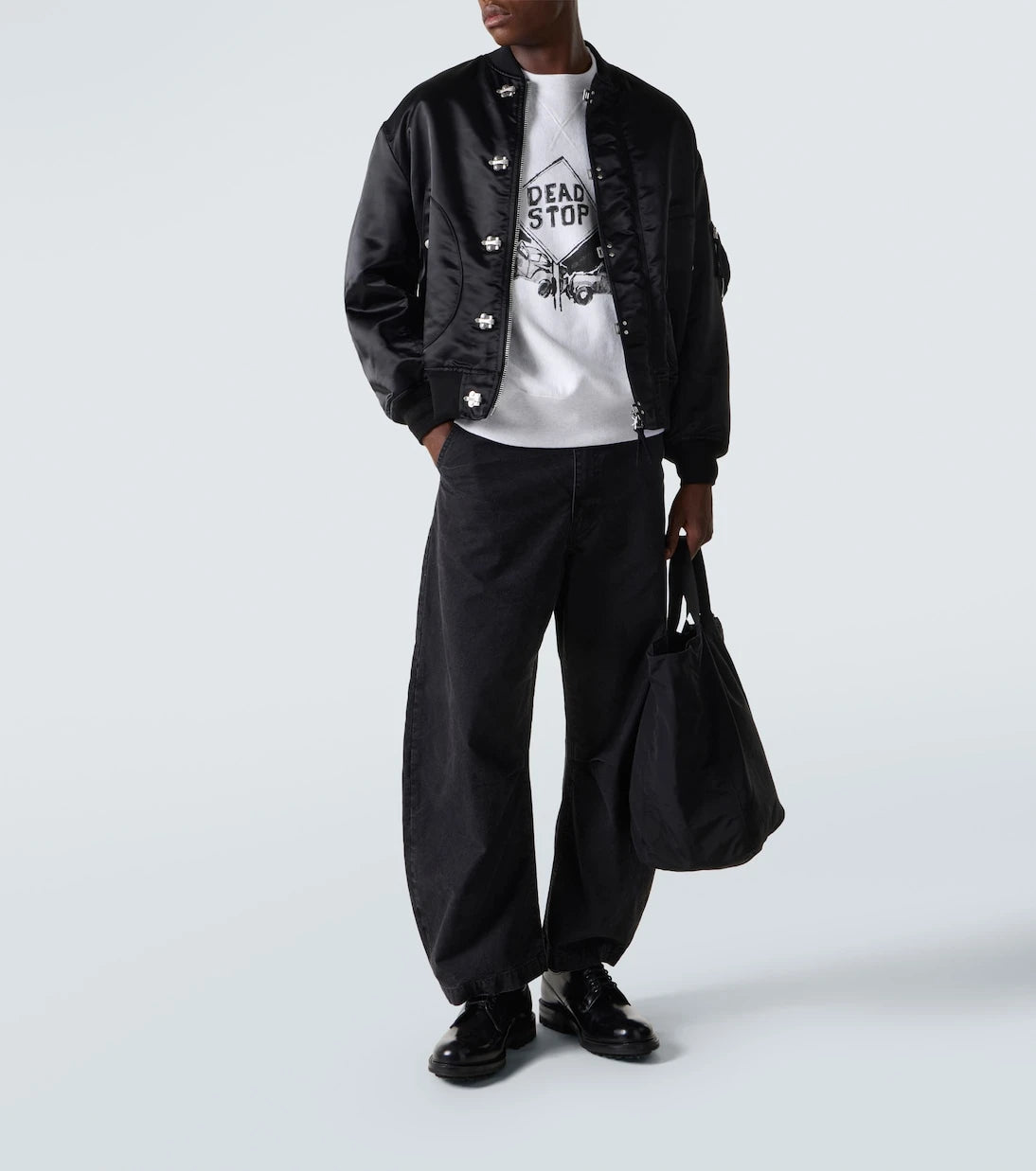 Comme des Garçons Homme - Baskılı pamuklu jarseli sweatshirt